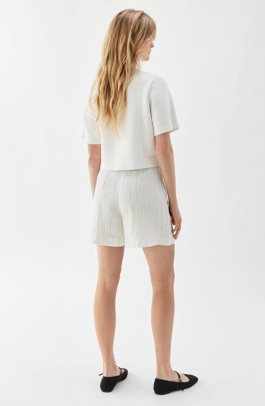 Valerie Knit Jacket Top, Ecrü