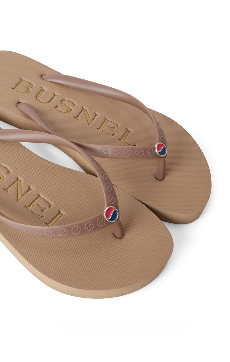 Vivi flip flop, Tan/guld