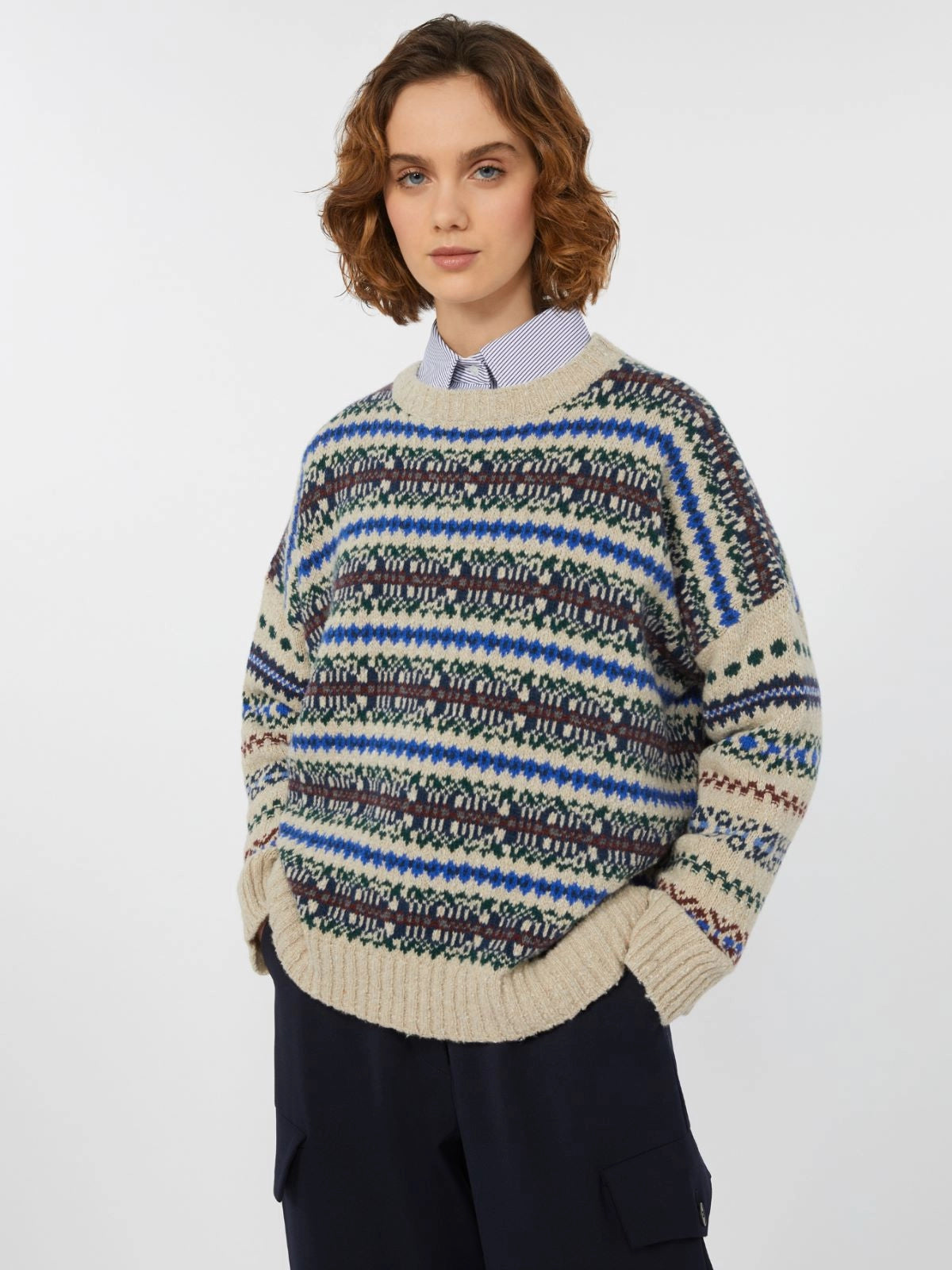 Rivetto Sweater, Ecru
