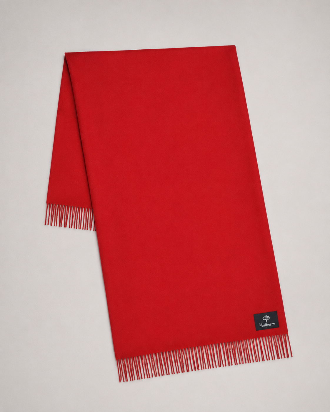 Solid Scarf, Merino Wool - Lancaster Red