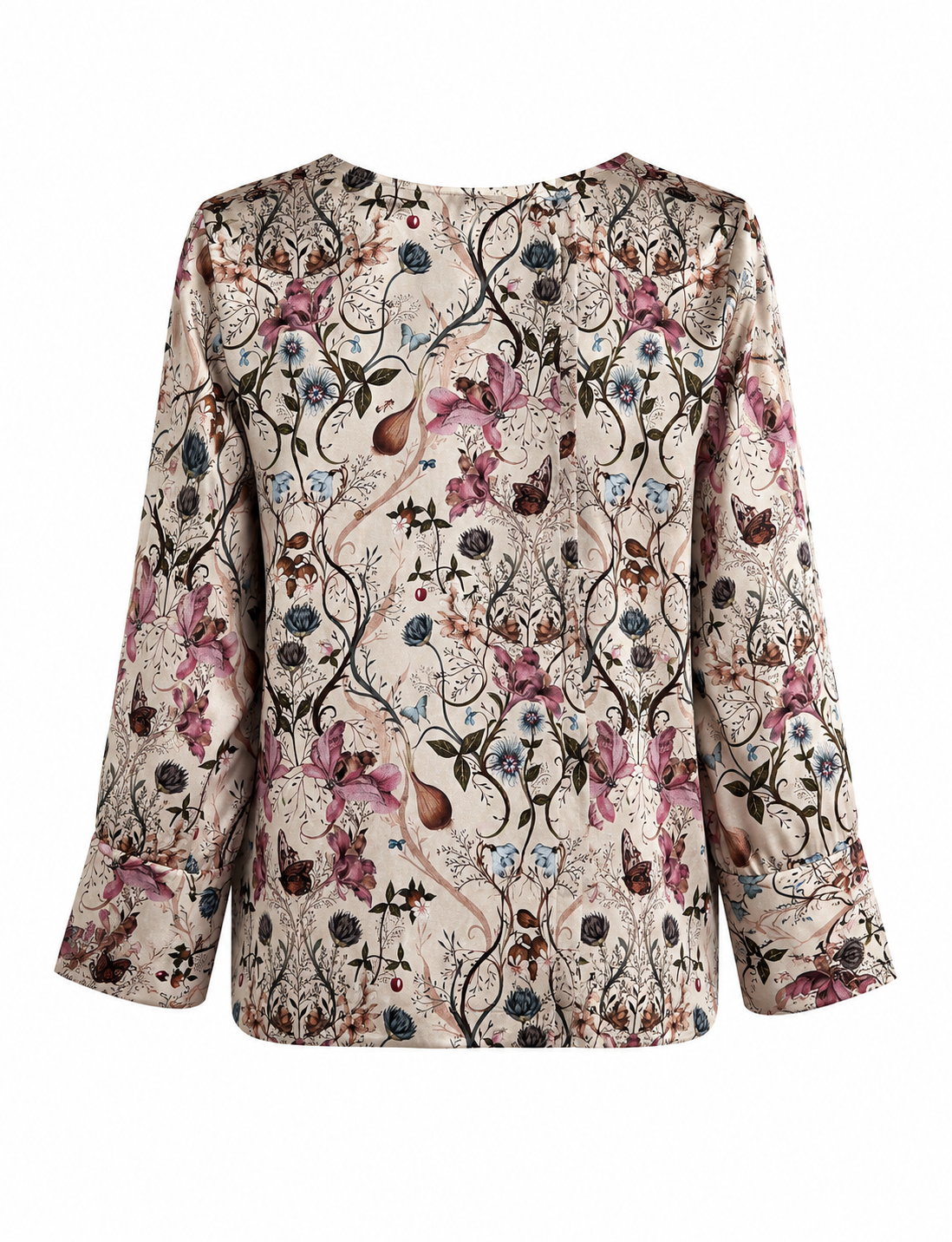 Tunara Silk Blouse, Champagne