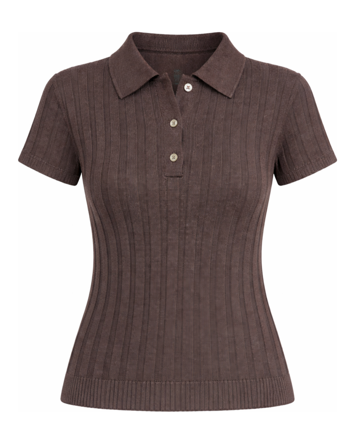 Rivetto - Knitted Polo Shirt, Brown