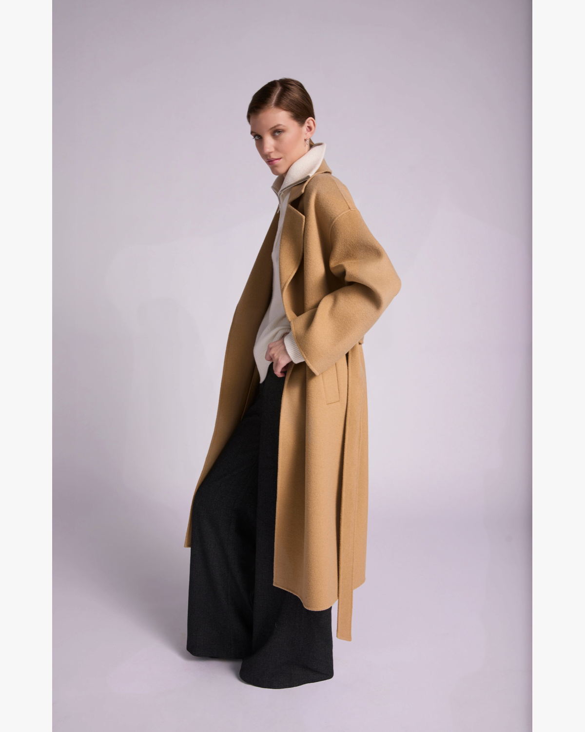 Monica Wool Coat, Camel