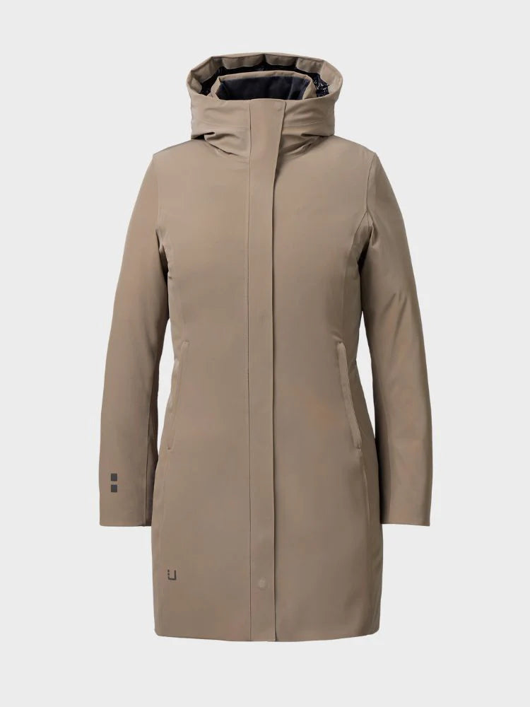 Vit Heat Parka, Mörk Sand