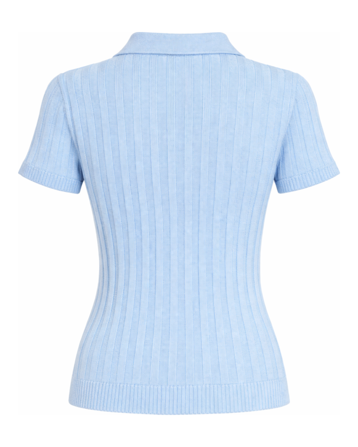 Rivetto Strickpolohemd, Hellblau