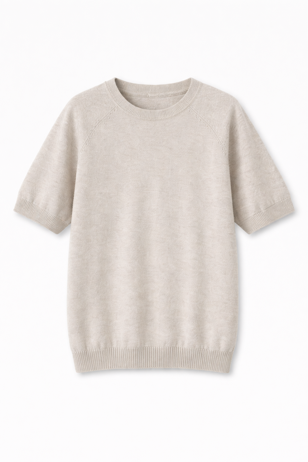 Orbita Knit Blouse, Light Sand