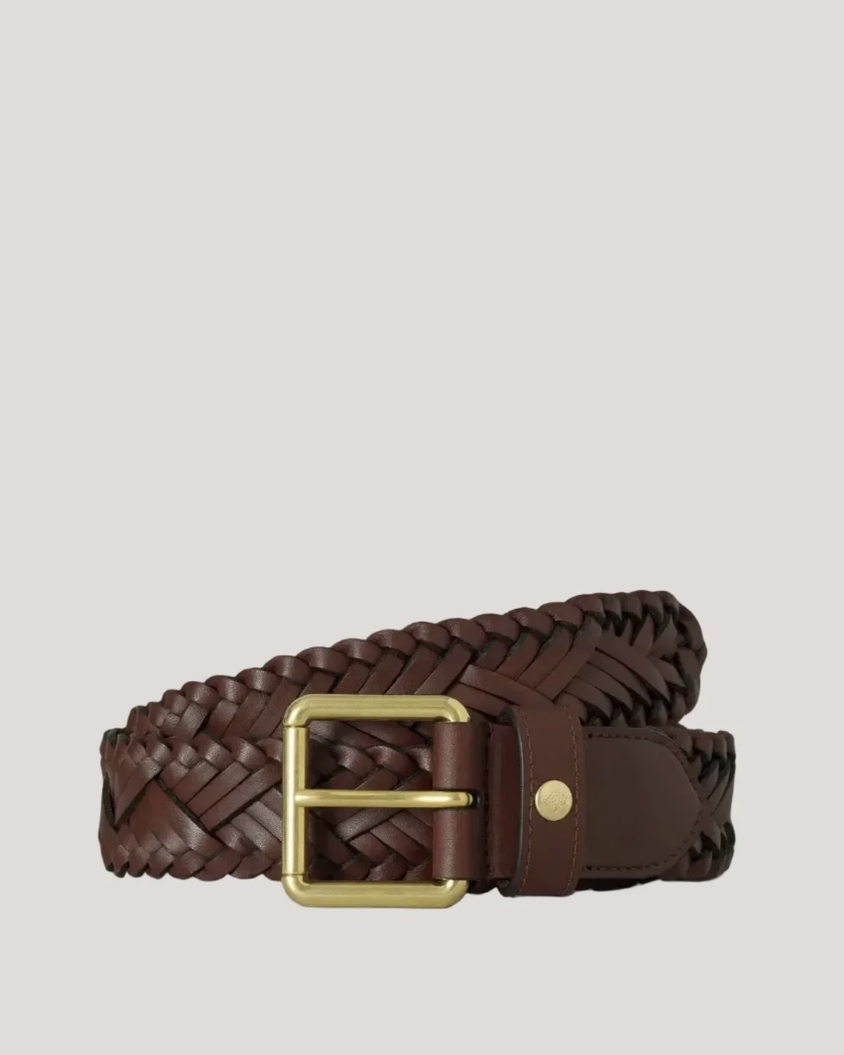 Woven Belt, Oak Leather