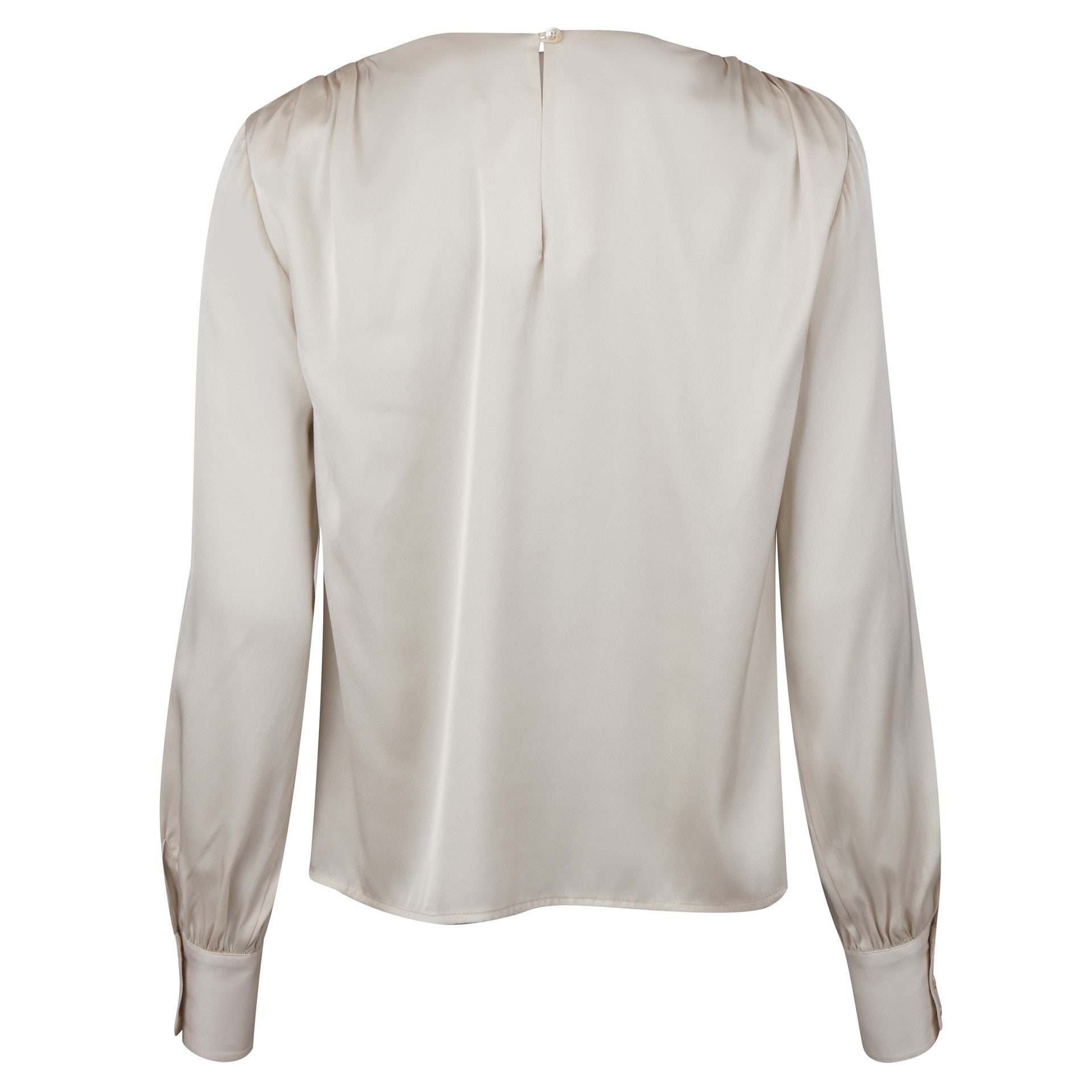 Claire Silk Blouse, Beige