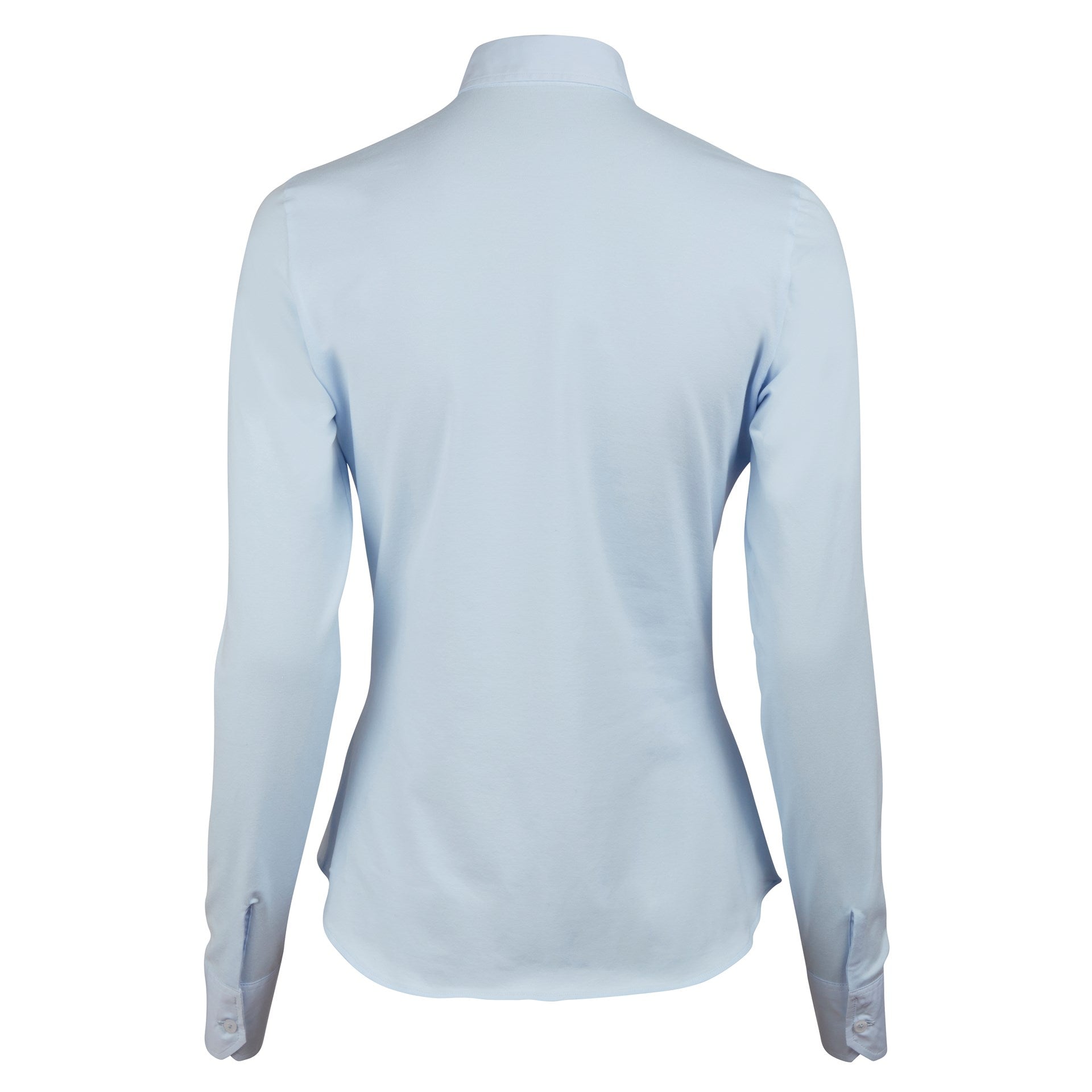 Salma Shirt With Jersey Back, Light Blue