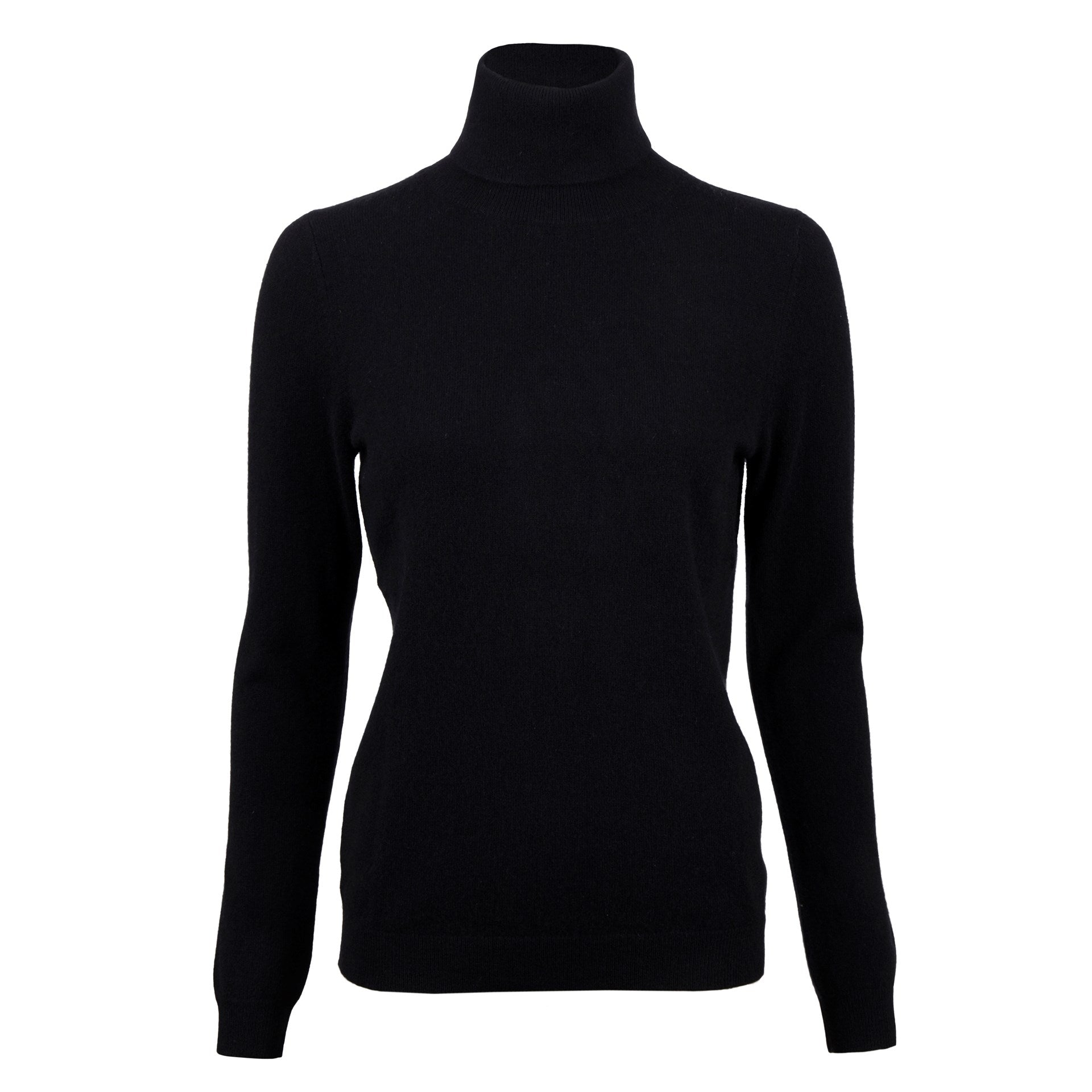 Susanna, Cashmere Roll Neck, Black