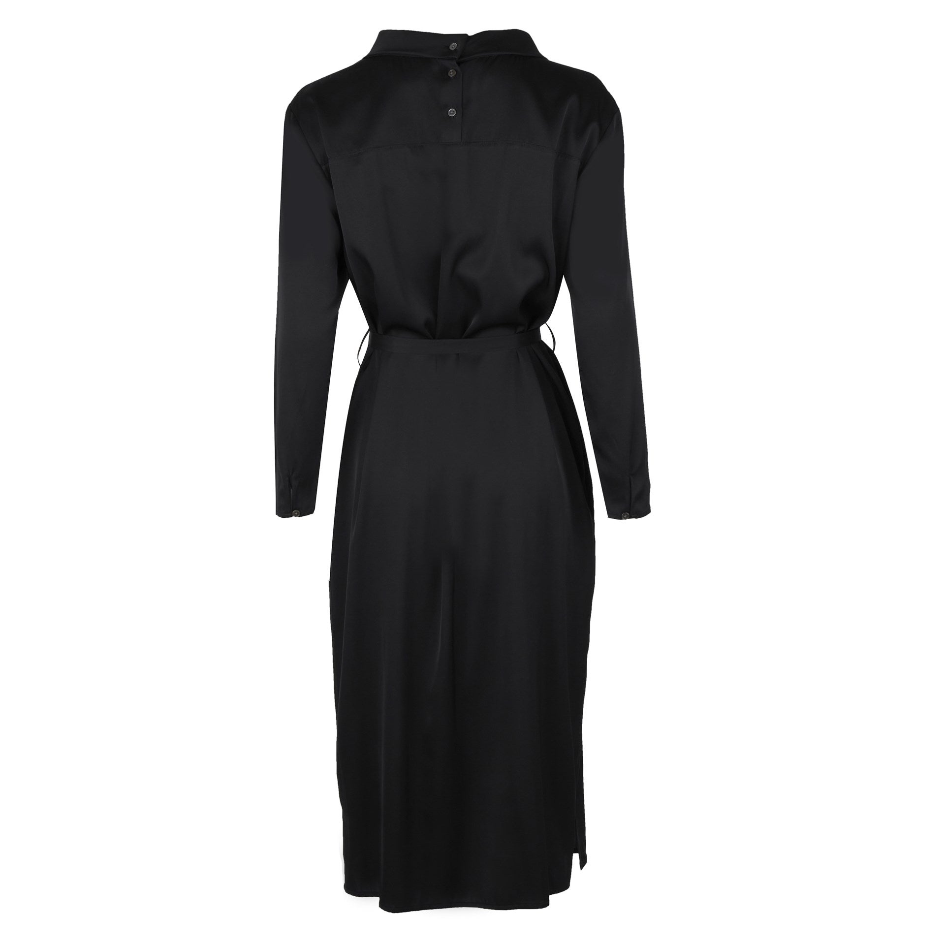 Diora dress, Black - Sort Silkekjole