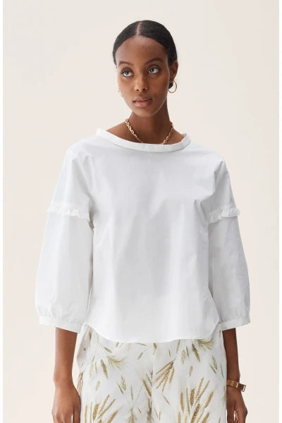 Joy Top, Marine/White