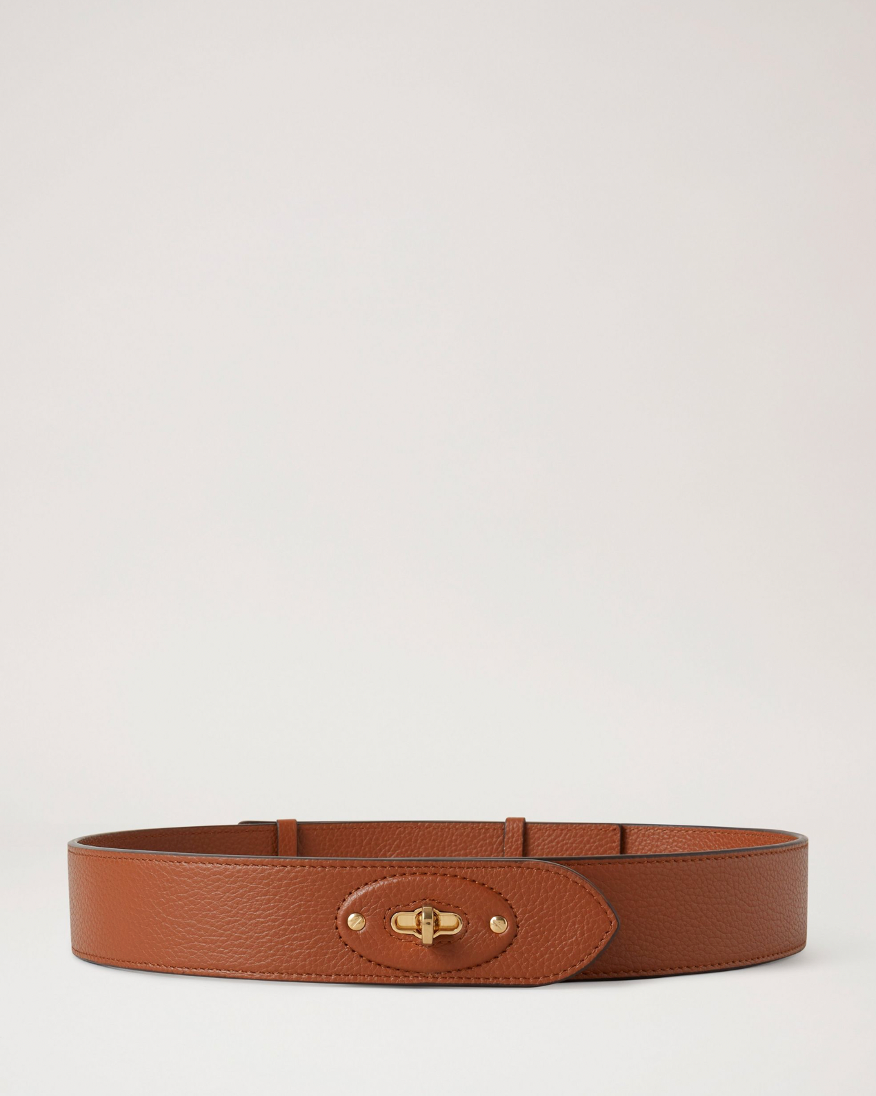 Darley Belt, Oak - 3,8 cm Golden Tone