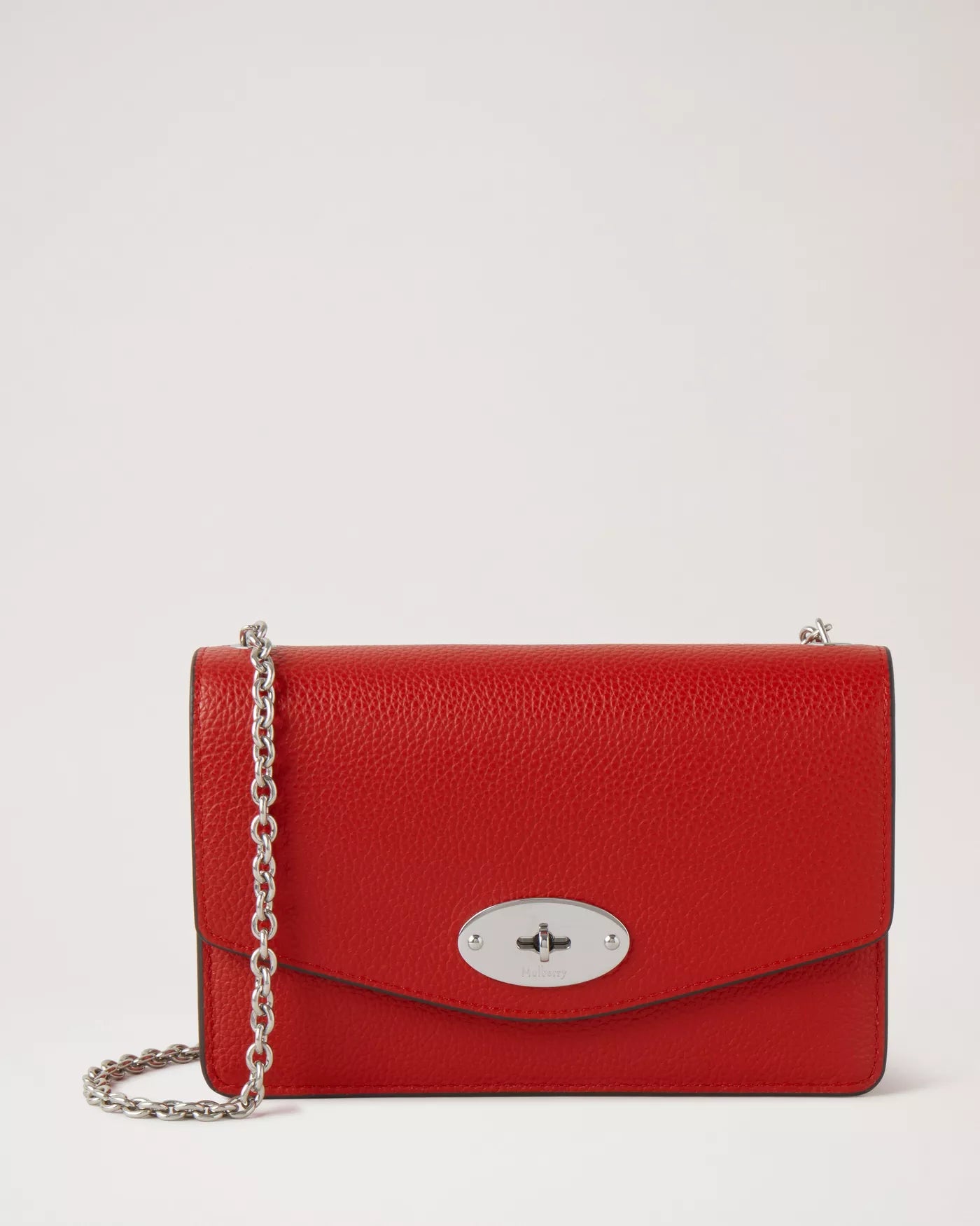 Mulberry Small Darley Black Quilted Shiny Calf