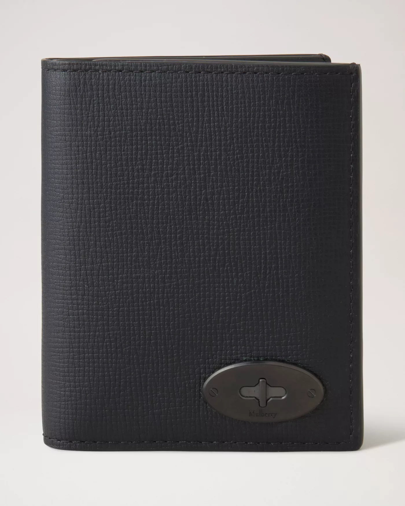 Mulberry Postman Plaque Trifold Wallet, Black