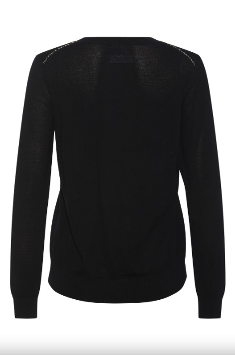 Kario Knit Pullover, Black