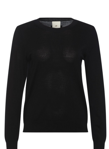 Kario Knit Pullover, Black