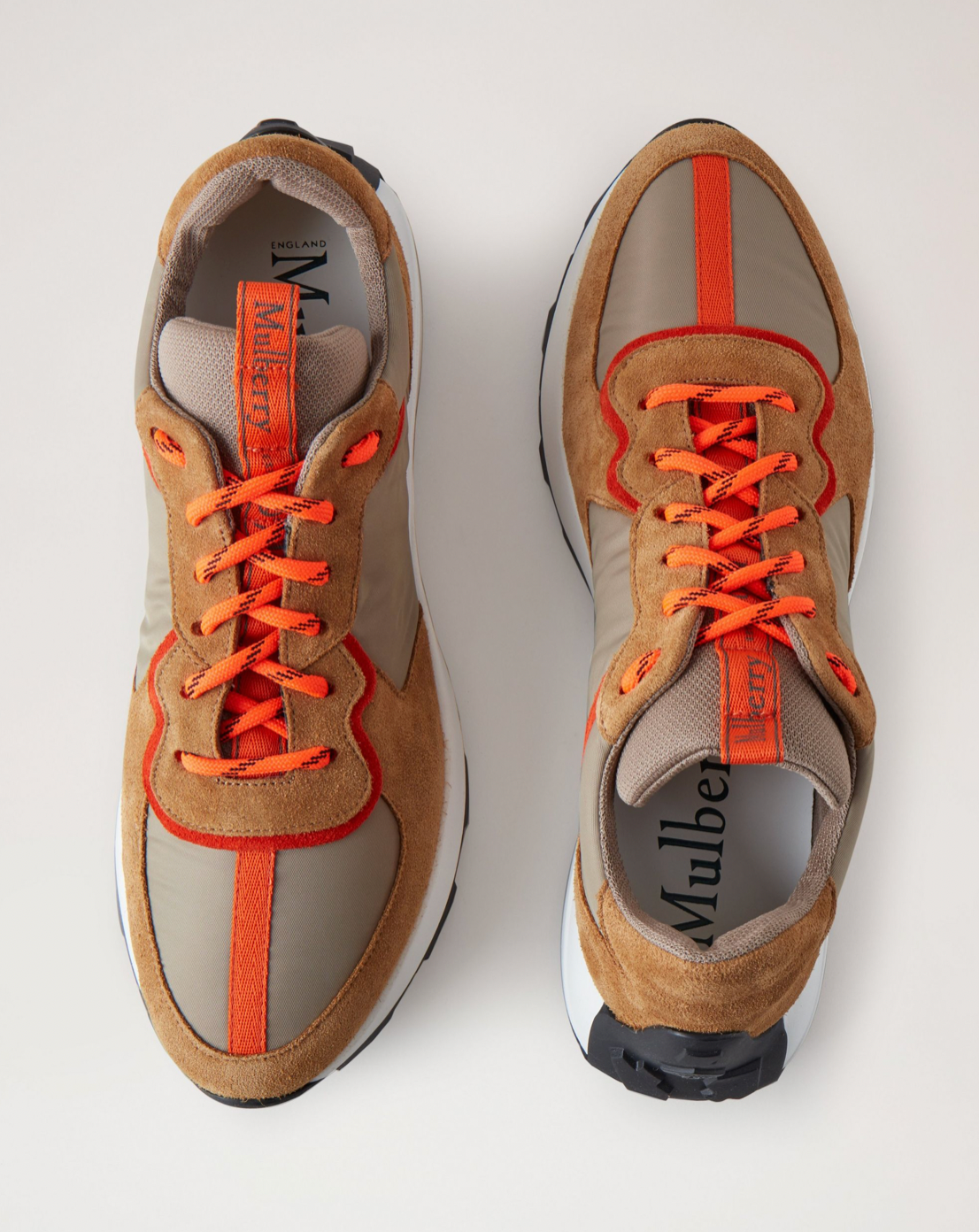 Runner Sneaker, Deep Amber Grain Leather