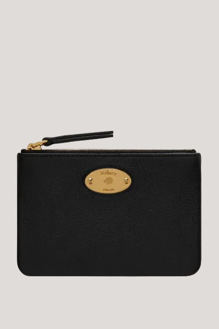 Plaque, Zip Coin Pouch, Black