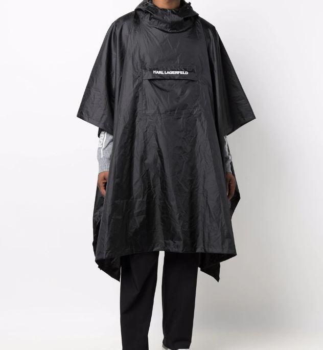 Essential Rain Poncho, Black