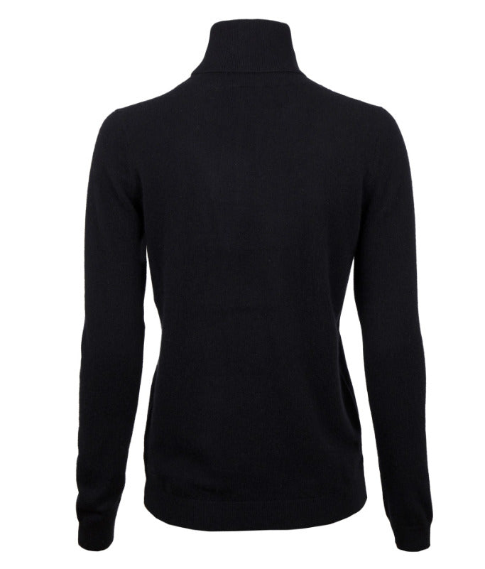 Susanna Cashmere Roll Neck, Svart