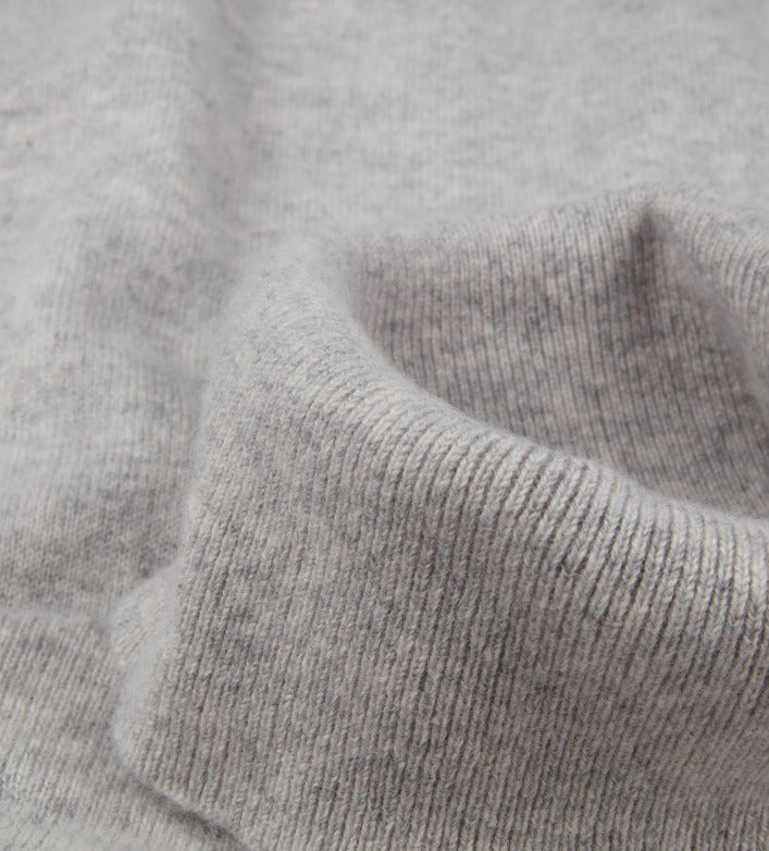 Cashmere Roll Neck, Light Grey