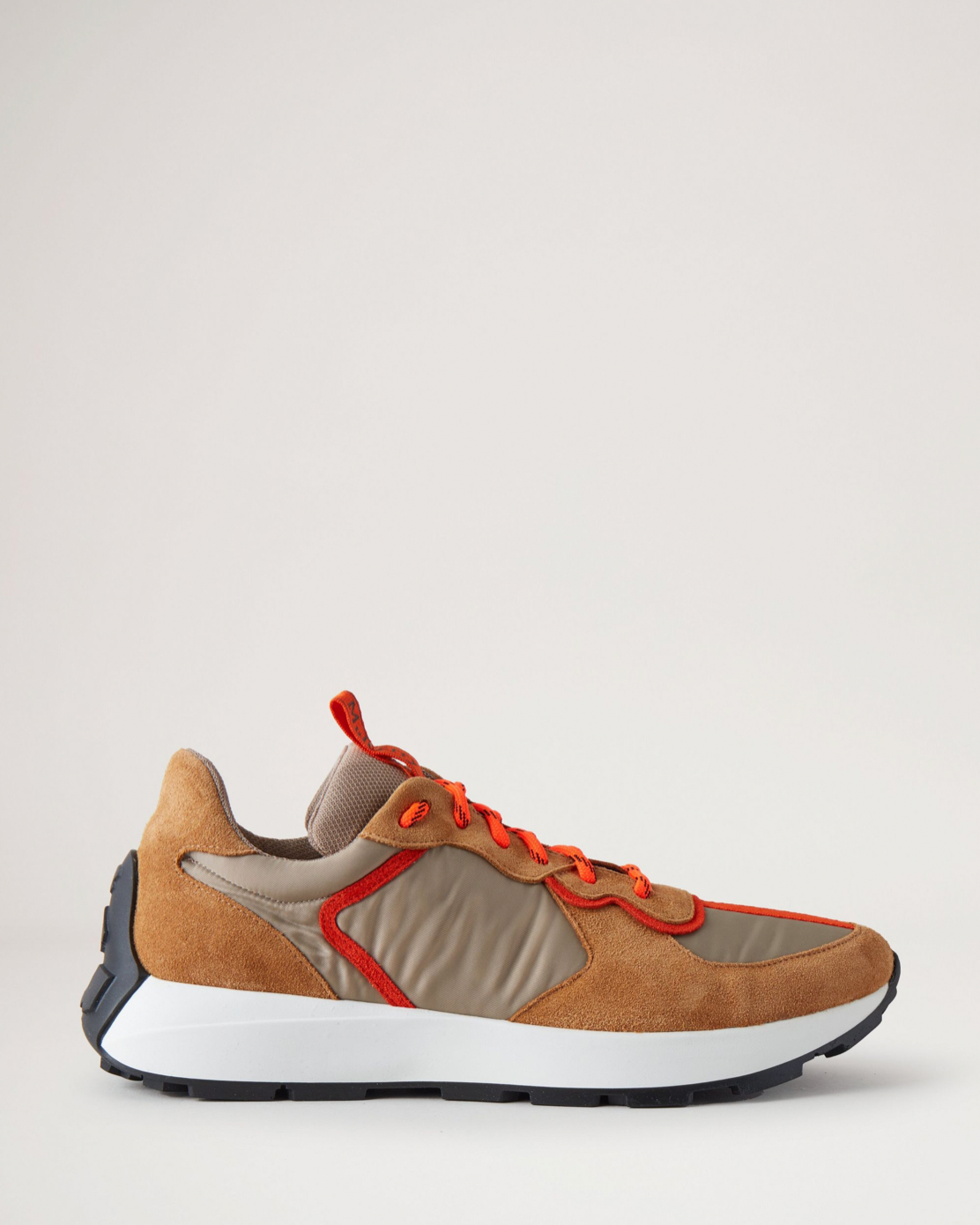 Runner Sneaker, Deep Amber Grain Leather