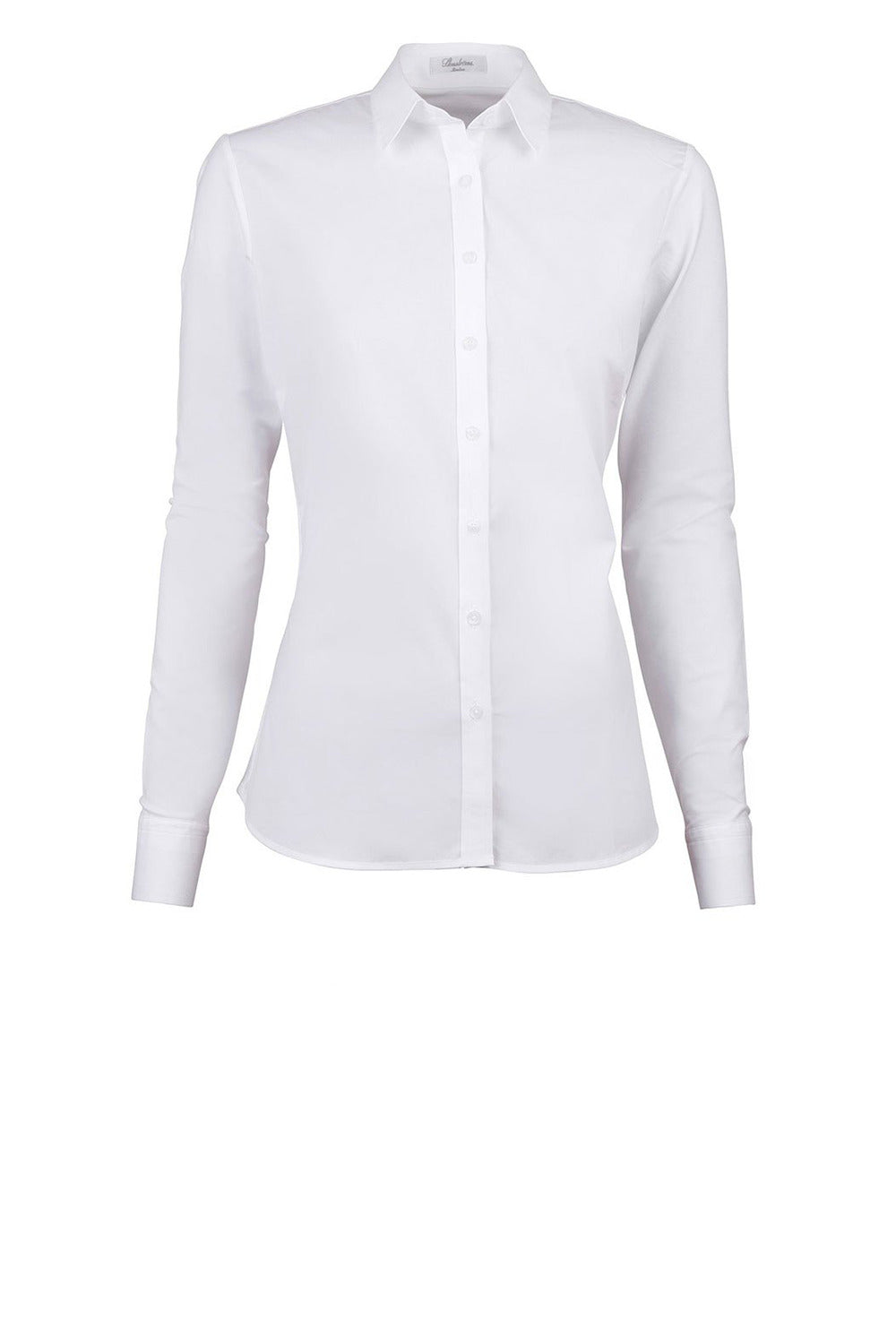 Salma Shirt With Jersey Back, White