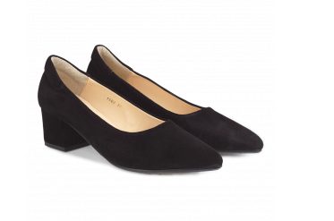 Classic Pump in black suede - Angulus