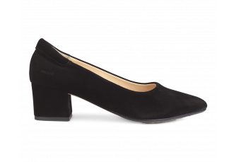 Classic Pump in black suede - Angulus