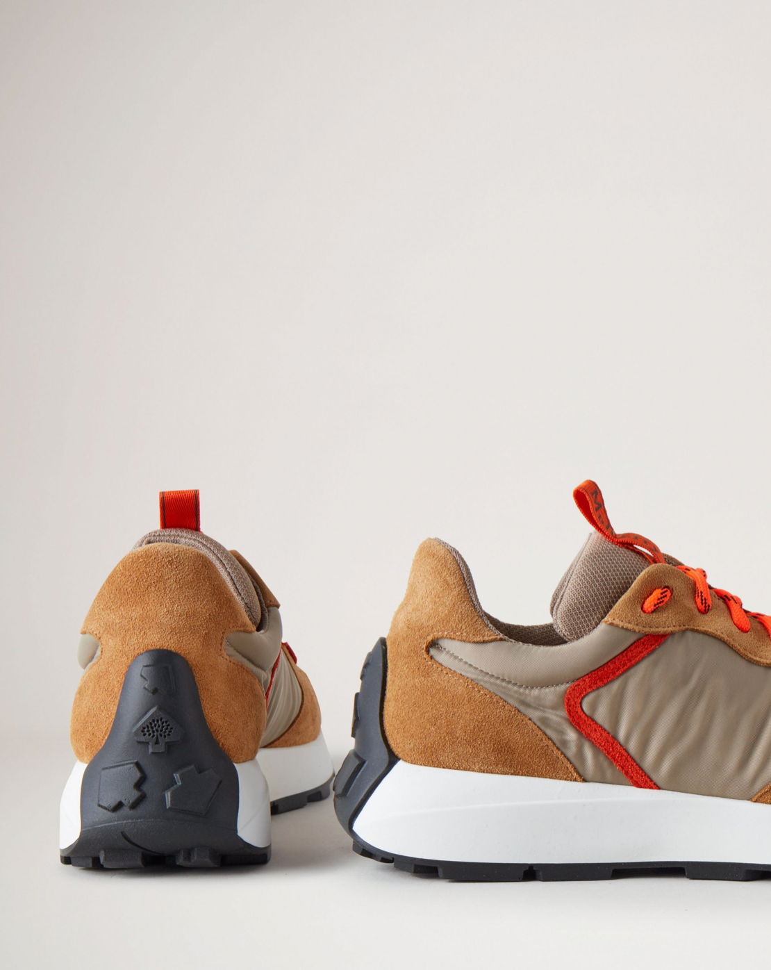 Runner Sneaker, Deep Amber Grain Leather