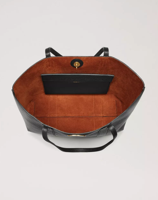 Mulberry Bayswater Tote Black Small Classic Grain Shop her