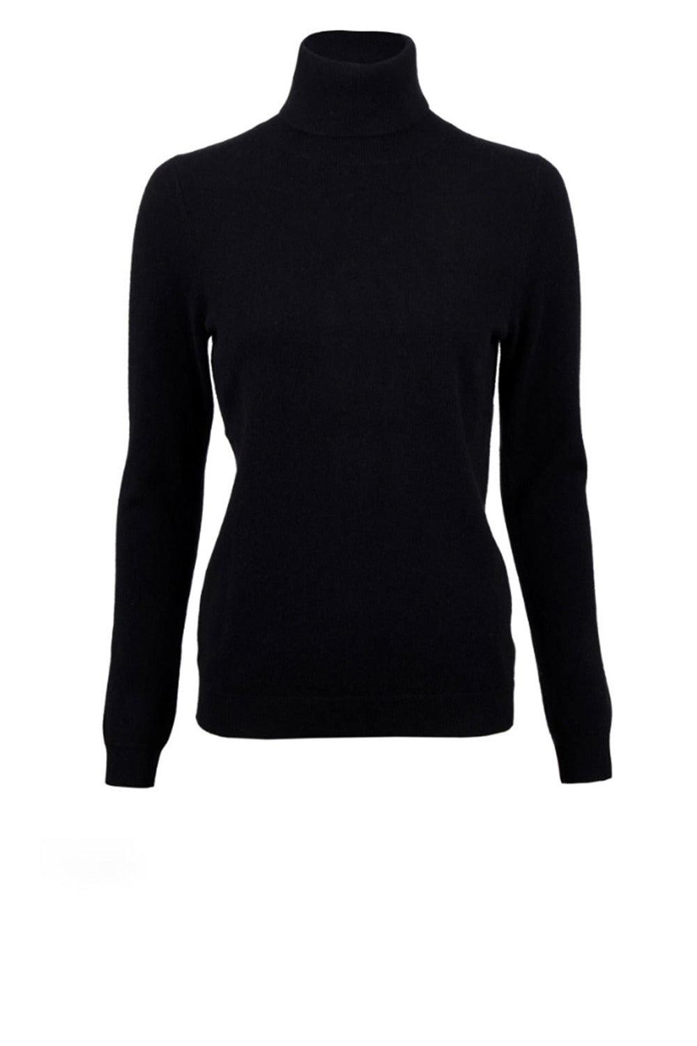 Susanna Cashmere Roll Neck, Svart