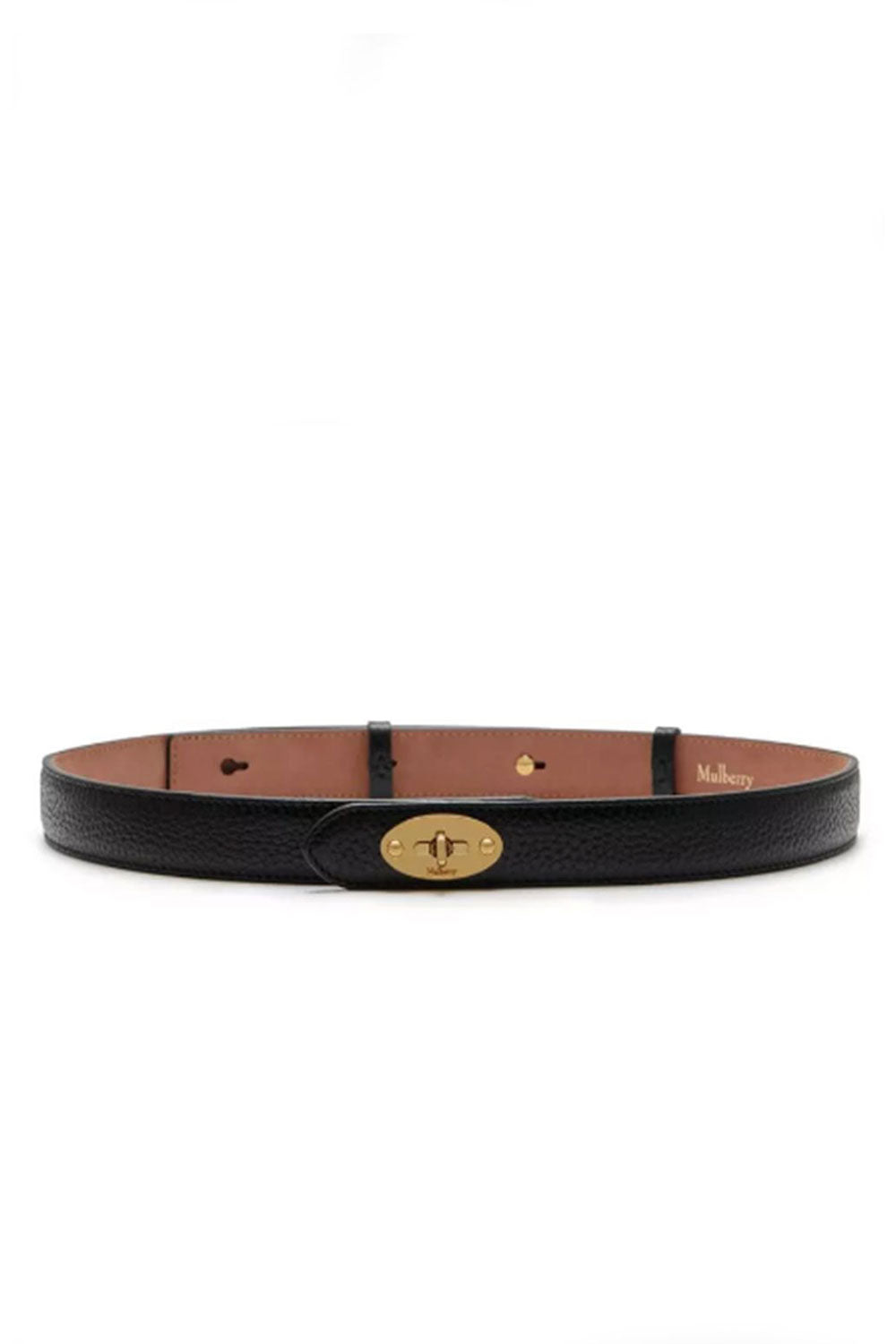 Darley Belt,  Black Golden Tone